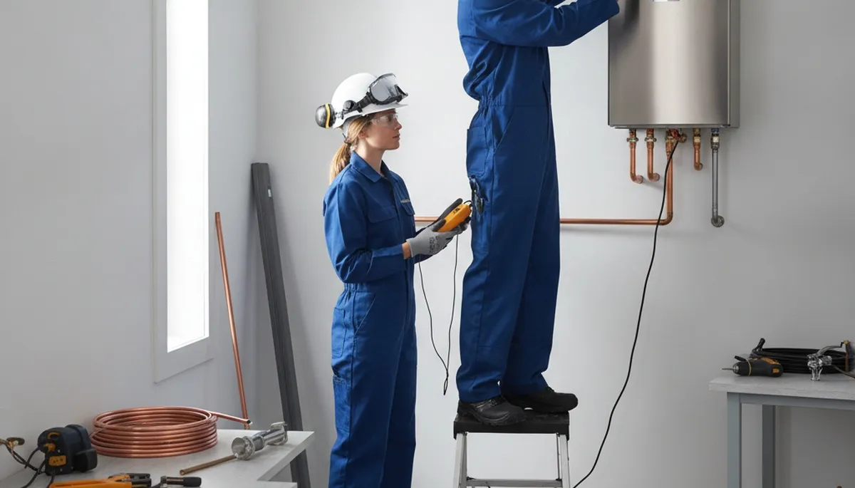 Tankless water heater installation service in New Orleans, LA by On Call Plumbers