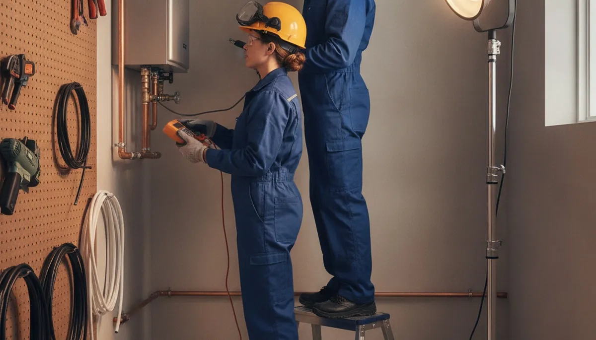 Tankless water heater installation service in New Orleans, LA by On Call Plumbers