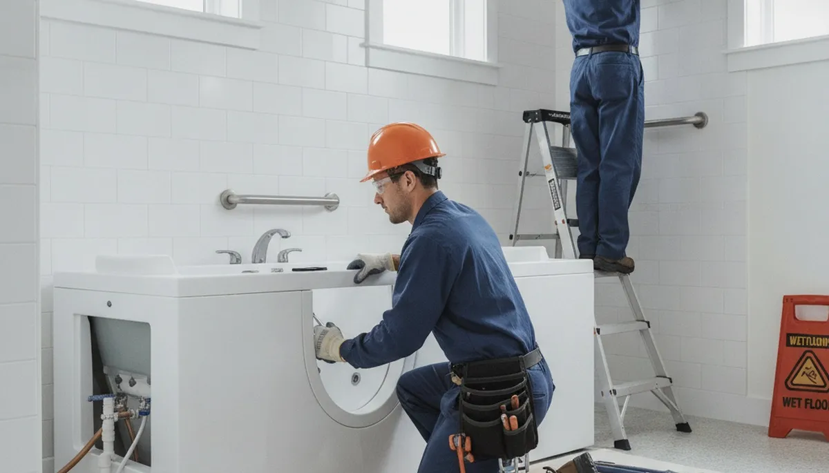 Walk-in tub installation for New Orleans, LA homes by On Call Plumbers